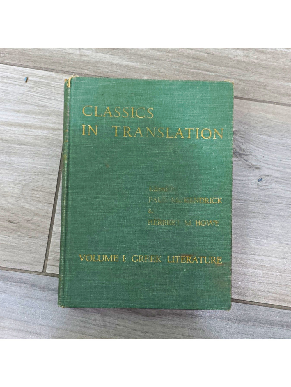 Univ. of Wisconsin Press Classics in Translation Vol I Greek Literature HC 1952